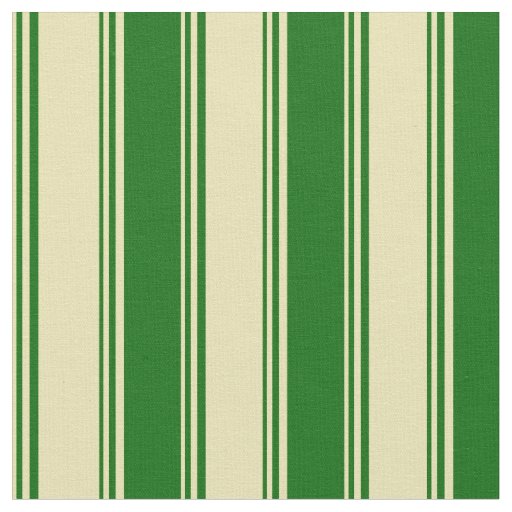 Tan and Dark Green Pattern Fabric