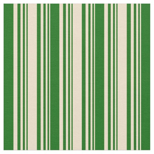 Tan and Dark Green Pattern Fabric