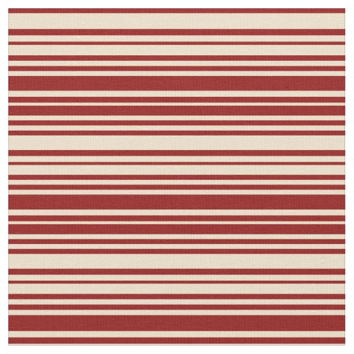 Tan and Dark Red Striped/Lined Pattern Fabric