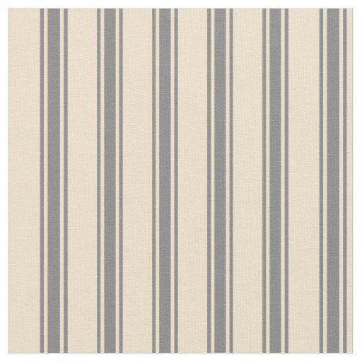 Tan and Gray Stripes/Lines Pattern Fabric