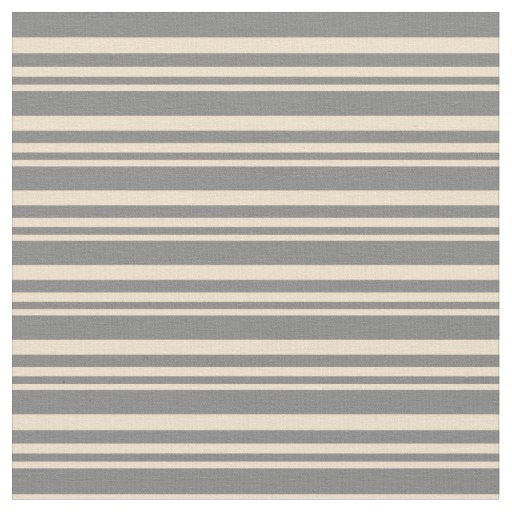Tan and Grey Lines/Stripes Pattern Fabric