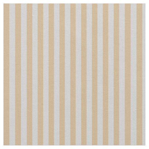 Tan and Light Gray Colored Stripes Fabric