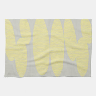 Tan and Light Yellow Kitchen Towel