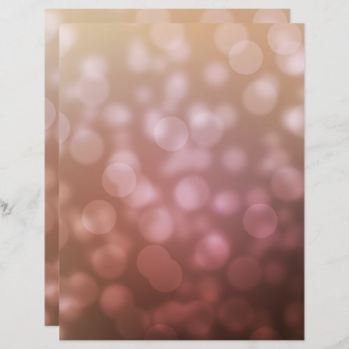 Tan and pink bokeh pattern scrapbook paper