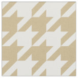 Tan and White Houndstooth Check Fabric