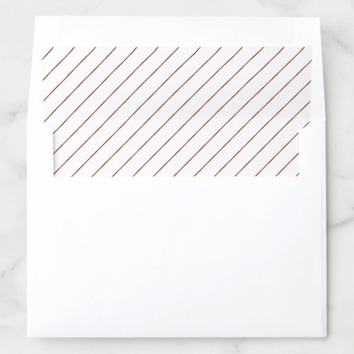 Tan and white stripes envelope liner