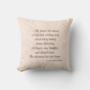 Tan Apache Blessing Wedding Decorative Throw Pillow