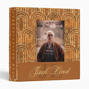 Tan Arch Visitor Communication 3 Ring Binder