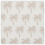 Tan Beige Palm Tree Fabric