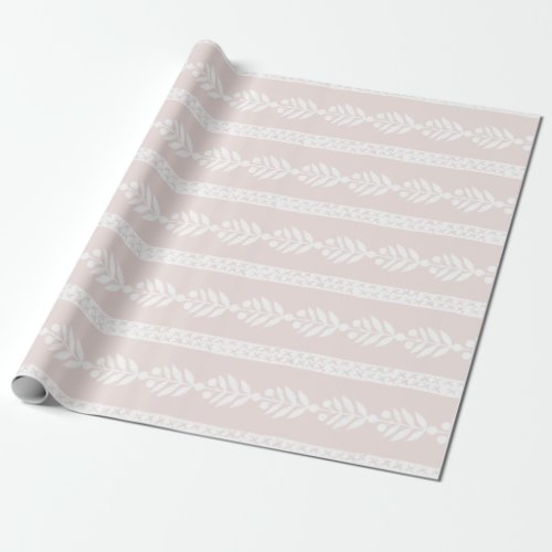 Tan Berryleaves Wrapping Paper