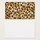 Tan, Black and Brown Leopard Print Pattern. (Front & Back)