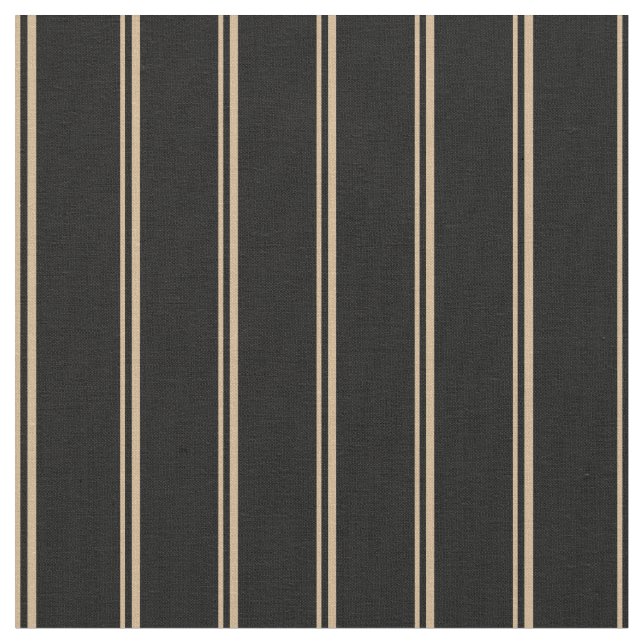 Tan & Black Colored Pattern Fabric (Close Up)