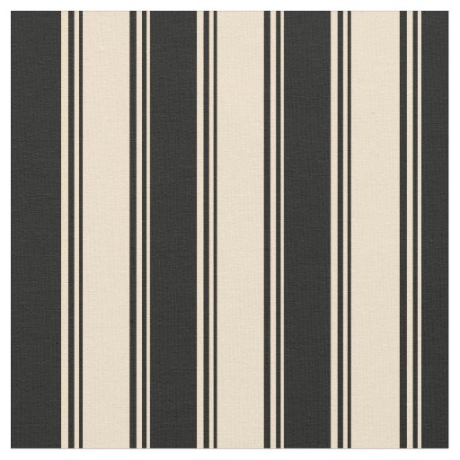 Tan & Black Striped/Lined Pattern Fabric