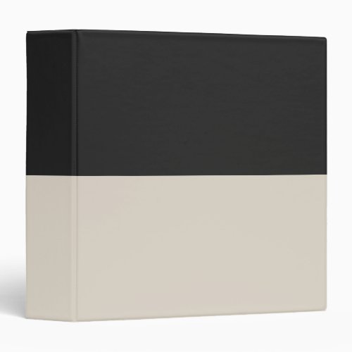 Tan Brown and Gray Simple Extra Wide Stripes 3 Ring Binder