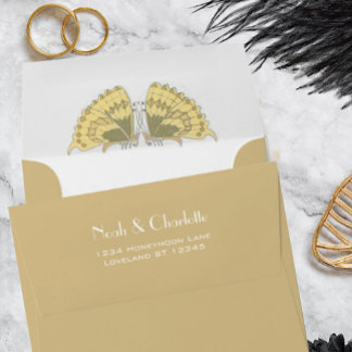 Tan Brown Earth Tones Wedding Special Occasion Envelope