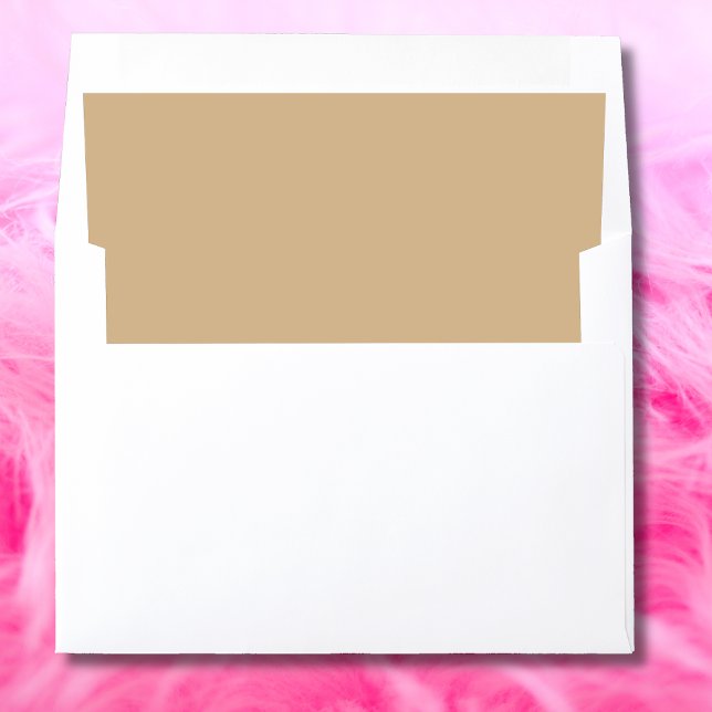 Tan Brown minimal earthy chic Envelope Liner (Creator Uploaded)