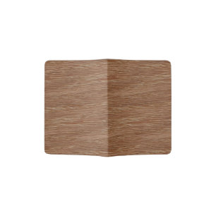 Tan Brown Natural Oak Wood Grain Look Passport Holder