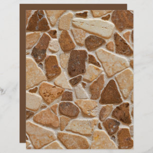 Tan Brown Pebble Stones Texture Scrapbook Paper