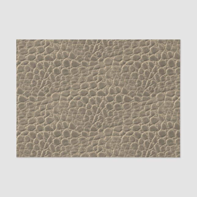 Tan Brown Snake Skin Dragon/Dinosaur Animal Print Tissue Paper (Front)