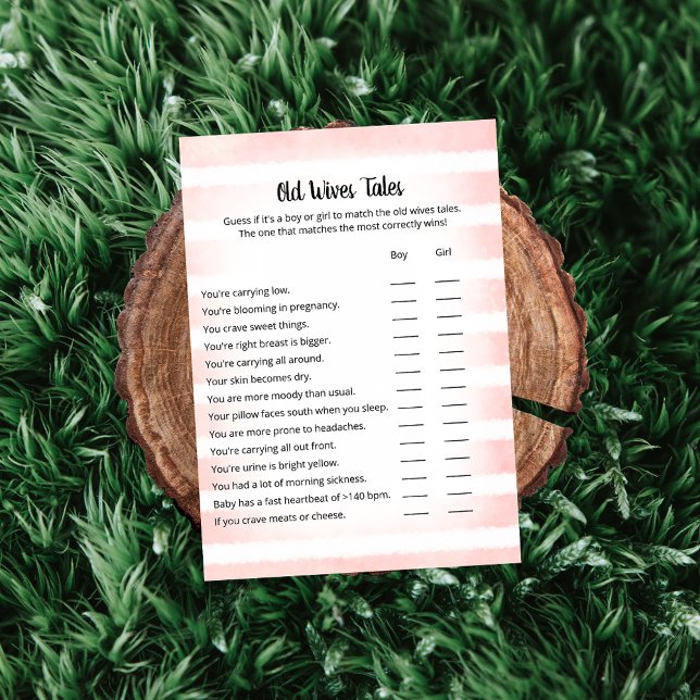 Tan Bunny Pink Old Wives Tales Game Card (Creator Uploaded)