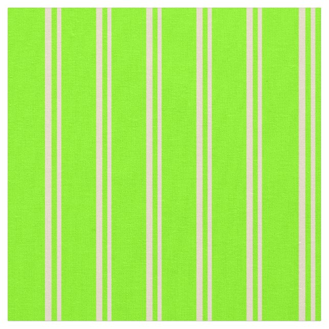 Tan & Chartreuse Colored Stripes Fabric (Close Up)