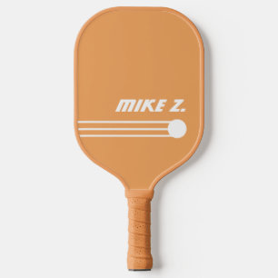 Tan Color PickleBall Paddle with Player's Name