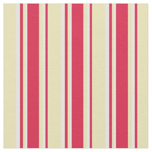Tan, Crimson, and Light Cyan Pattern Fabric
