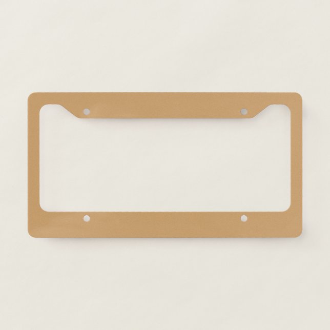 Tan Customize Your Own Plate Frames (Front)