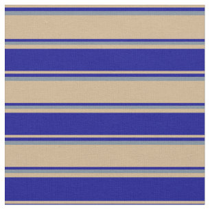 Tan, Dark Blue, and Light Slate Gray Pattern Fabric