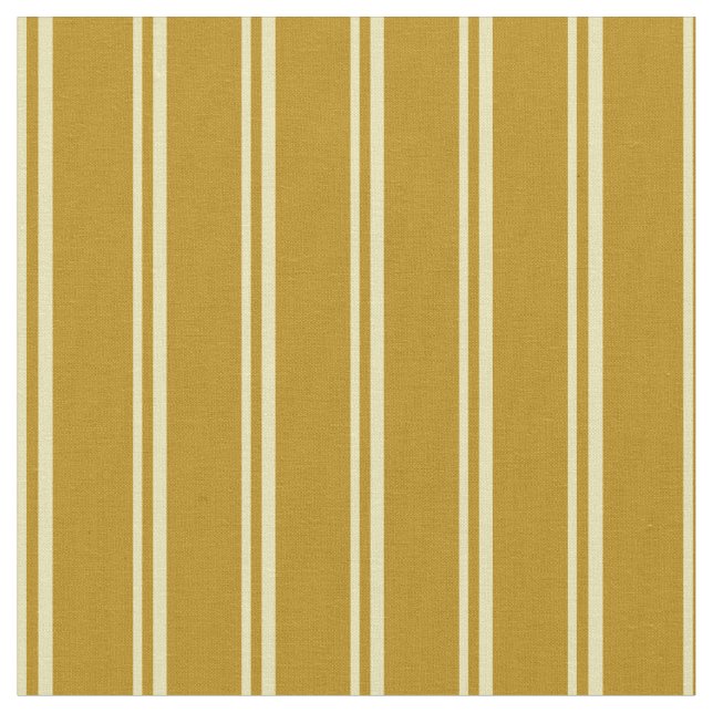 Tan & Dark Goldenrod Pattern Fabric (Close Up)