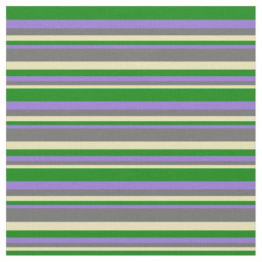 Tan, Dim Gray, Purple, and Green Pattern Fabric