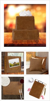 Tan Faux Leather