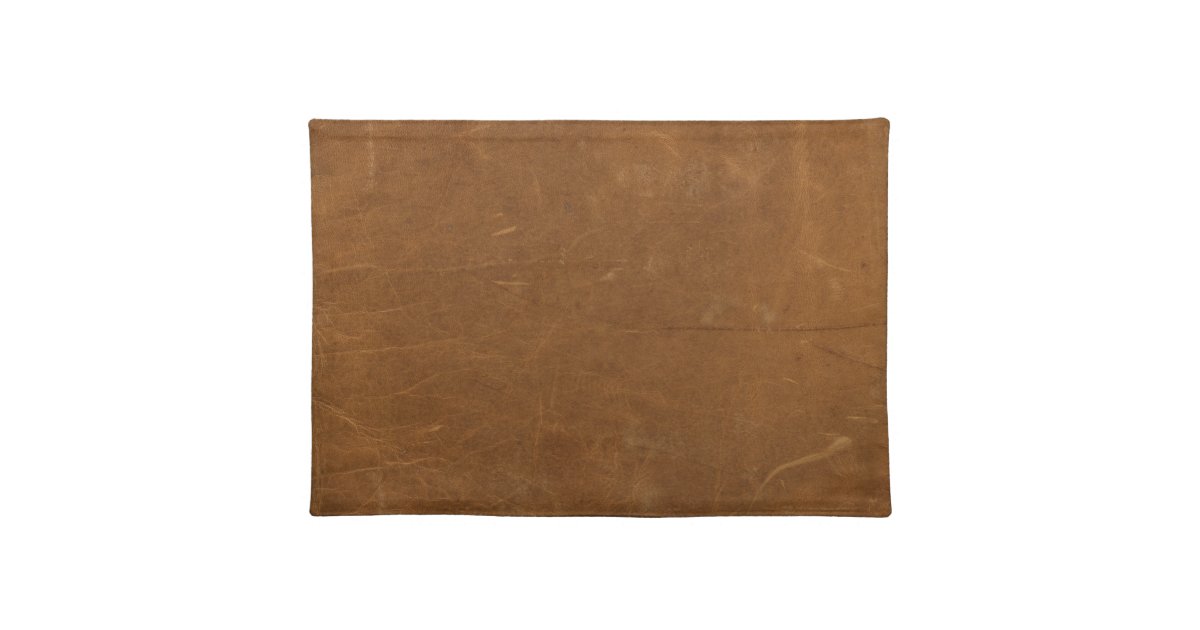 Tan Faux Leather Placemat Zazzle