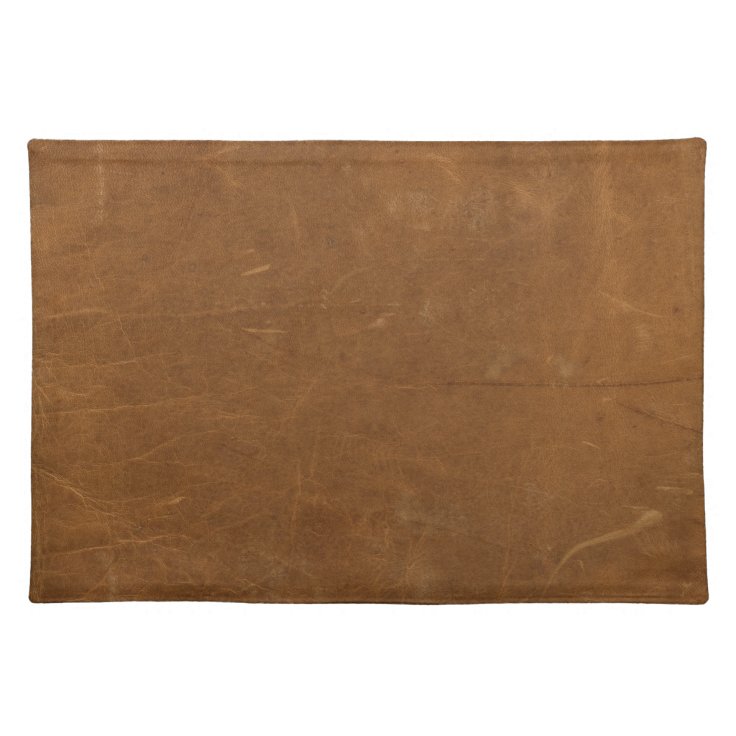 Tan Faux Leather Placemat Zazzle