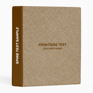 Tan faux linen background 3 ring binder