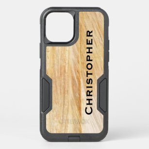 Tan Faux Stone  OtterBox Commuter iPhone 12 Pro Case