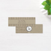 Tan Floral Wisps & Stripes with Monogram (Desk)