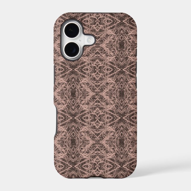 Tan Foxtail Repeat Iphone Case (Back)