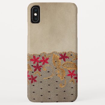 Tan Lace Look Iphone Case by JLBIMAGES at Zazzle