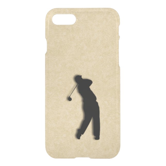 Tan Leather Golf Uncommon iPhone Case (Back)