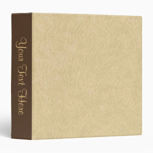 Tan Leather Look Binder