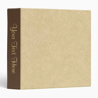 Tan Leather Look Binder