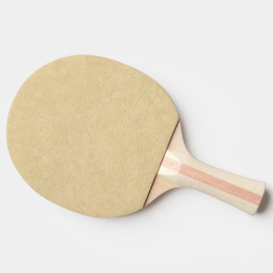 Tan Leather Look Ping-Pong Paddle