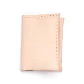 Tan Leather Slim Wallet (Front)