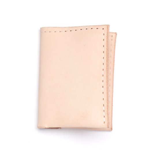 Tan Leather Slim Wallet (Front)