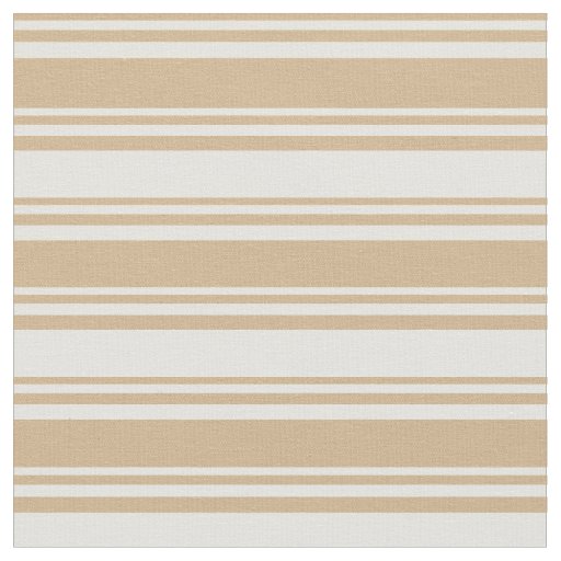 Tan & Light Yellow Colored Pattern of Stripes Fabric