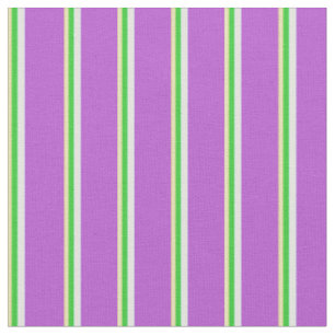 Tan, Lime Green, Light Cyan & Orchid Colored Fabric