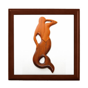 tan lookout mermaid keepsake box