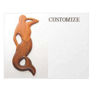 tan lookout mermaid notepad