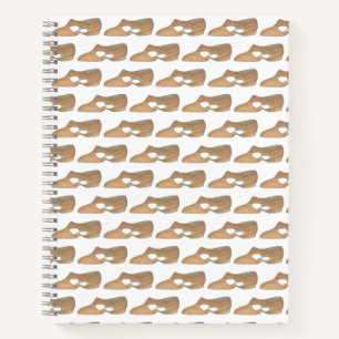 Tan Lyrical Dance Shoe Personalized Teacher Gift Notebook